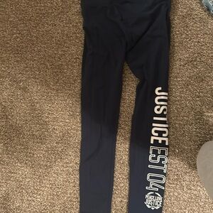 Justice navy leggings